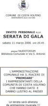 Invito personale alla serata